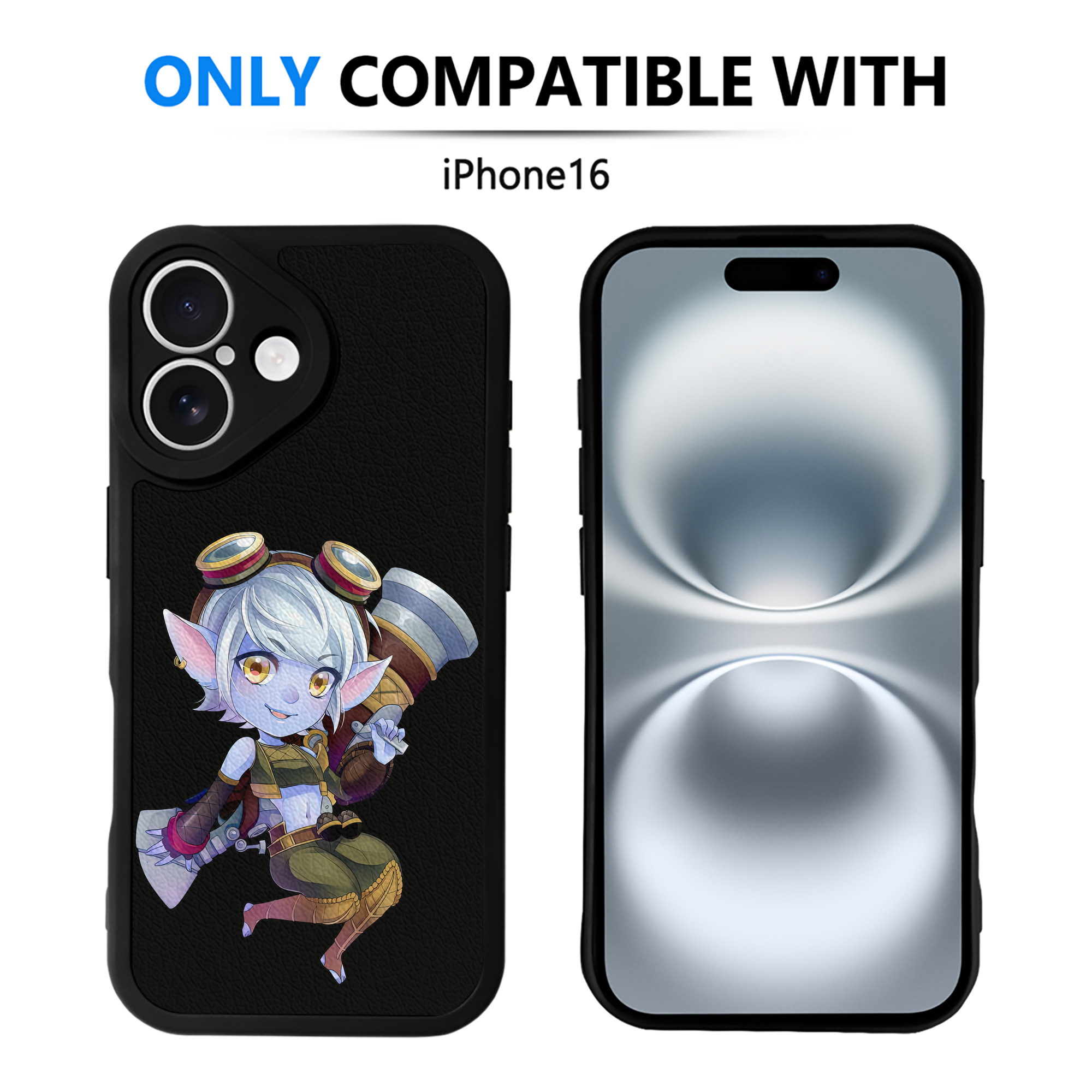 リーグ・オブ・レジェンド League of Legends LOL 【iPhone 16シリーズ対応】シリコンスマホケース（レザー調） 材質：シリコン